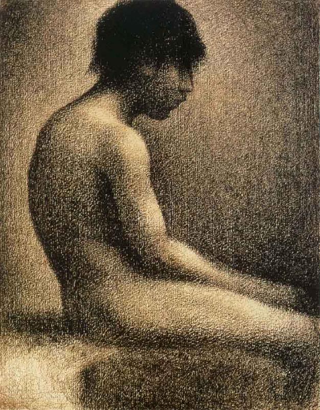 Georges Seurat The seated Teenager